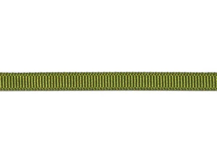 Olive Grosgrain Ribbon, 1/4" BY THE YARD