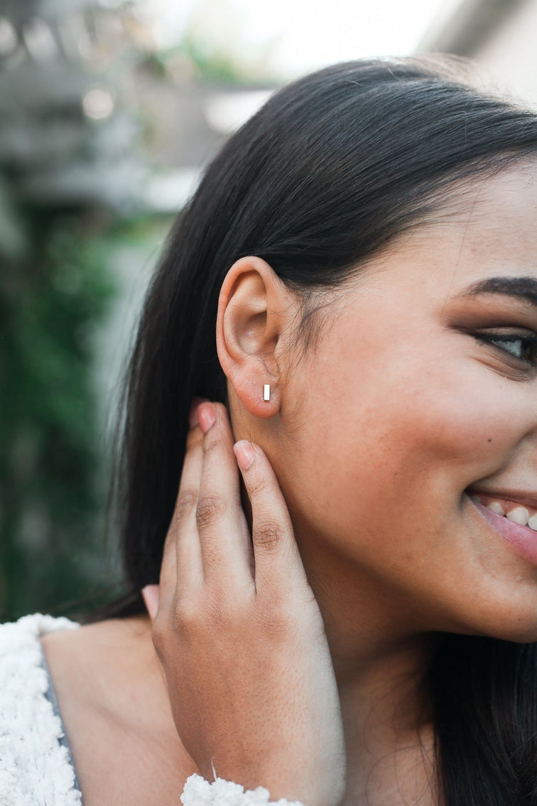 New Moon Gold Earrings - Raise Bar