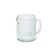 Ribbed Glass Pitcher, Small