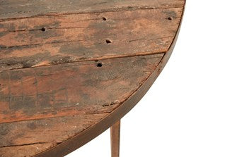 48"Round Rustic Folding Wood Table